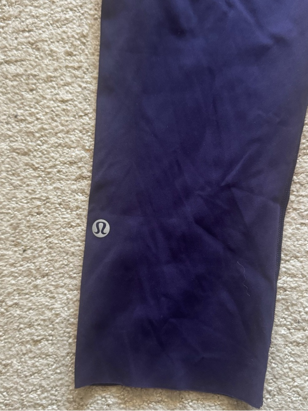 Lululemon Fast and Free Crop Dark Purple Leggings Size 8 - Picture 2 of 5